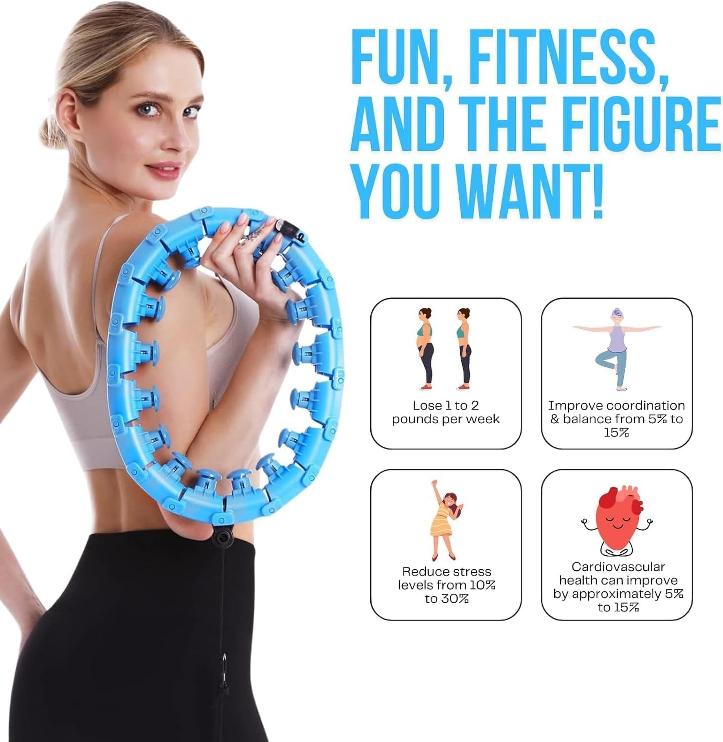 InfiHoop™ Smart Weighted Hoop (Infinity-Style)